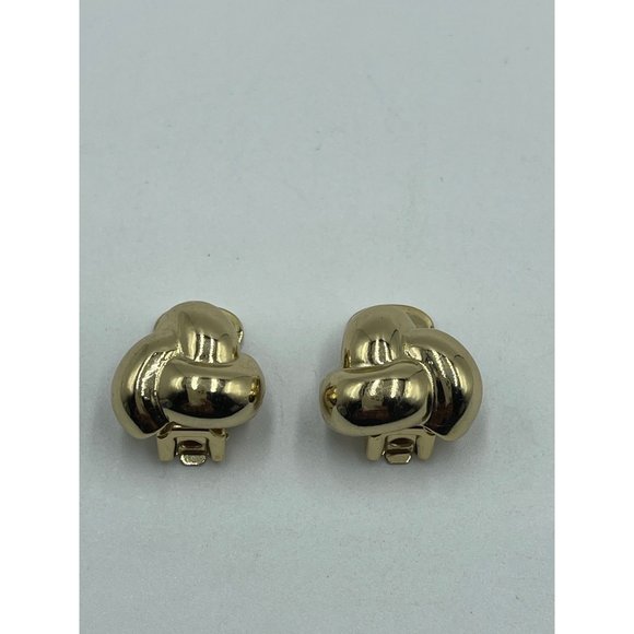 Signed CHRISTIAN DIOR Large Vintage Gold Tone Clip - Picture 3 of 6